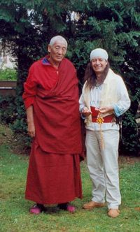 Mit einem buddhistischen Lama